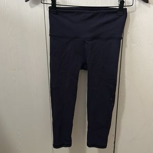 lululemon Navy Blue Cropped Compression Leggings
